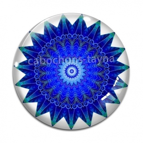 Cabochon Verre - mandala