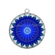 Pendentif Cabochon Argent - mandala