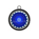 Pendentif Cabochon Argent - mandala