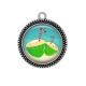 Pendentif Cabochon Argent - coco