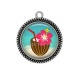 Pendentif Cabochon Argent - coco