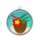 Pendentif Cabochon Argent - coco