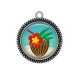 Pendentif Cabochon Argent - coco