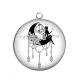 Pendentif Cabochon Argent - fée