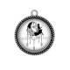 Pendentif Cabochon Argent - fée