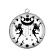 Pendentif Cabochon Argent - fée