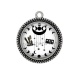 Pendentif Cabochon Argent - cristal