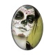 Cabochon Résine Ovale - femme gotique