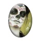 Cabochon Verre Ovale - femme gotique