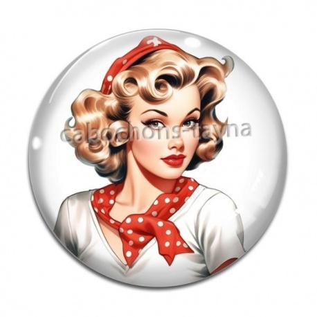 Cabochon Verre - pin up