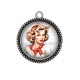 Pendentif Cabochon Argent - pin up