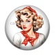 Cabochon Résine - pin up
