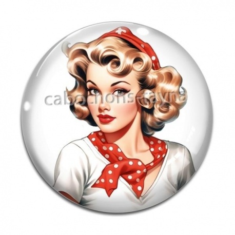 Cabochon Verre - pin up