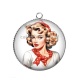 Pendentif Cabochon Argent - pin up