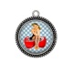 Pendentif Cabochon Argent - pin up