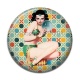 Cabochon Résine - pin up