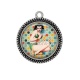 Pendentif Cabochon Argent - pin up
