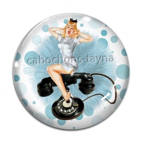 Cabochon Verre - pin up