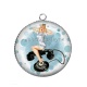 Pendentif Cabochon Argent - pin up