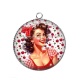 Pendentif Cabochon Argent - pin up