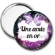 Miroir de poche - une amie en or