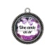 Pendentif Cabochon Argent - une amie en or