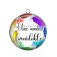 Pendentif Cabochon Argent - une amie formidable