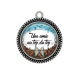 Pendentif Cabochon Argent - une amie au top du top