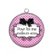 Pendentif Cabochon Argent - pour toi ma meilleure amie
