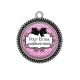 Pendentif Cabochon Argent - pour toi ma meilleure amie