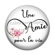 Cabochon Résine - une amie pour la vie