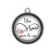 Pendentif Cabochon Argent - une amie pour la vie