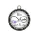 Pendentif Cabochon Argent - une amie pour la vie