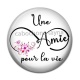 Cabochon Résine - une amie pour la vie