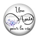 Cabochon Résine - une amie pour la vie