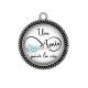 Pendentif Cabochon Argent - une amie pour la vie
