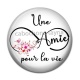 Cabochon Résine - une amie pour la vie