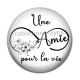 Cabochon Résine - une amie pour la vie
