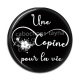 Cabochon Résine - une copine pour la vie