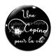 Cabochon Verre - une copine pour la vie