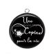 Pendentif Cabochon Argent - une copine pour la vie