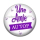 Cabochon Résine - une amie au top