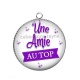 Pendentif Cabochon Argent - une amie au top