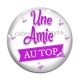 Cabochon Verre - une amie au top