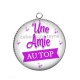 Pendentif Cabochon Argent - une amie au top