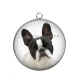 Pendentif Cabochon Argent - chien