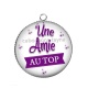 Pendentif Cabochon Argent - une amie au top