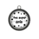 Pendentif Cabochon Argent - une super amie