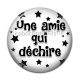 Cabochon Résine - une amie qui déchire