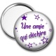 Miroir de poche - amie qui déchire